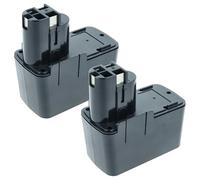 vhbw 2X batería Compatible con Bosch GSB 12 VSP-3, GSB 12VSP-2, BH-1214, GBM 12VES-2, GLI 12V, GSB 12 VSE-2 Herramienta (2100 mAh, NiMH, 12 V)