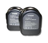 vhbw 2X batería Compatible con Dewalt DW981KF-2, DW981KQ, DW981KF2 Herramienta (3000 mAh, NiMH, 12 V)