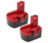 vhbw 2X batería reemplaza Bosch 2 607 335 275, 2 607 335 264, 2 607 335 263, 1617S0004W para Herramienta (2000 mAh, NiMH, 14,4 V)