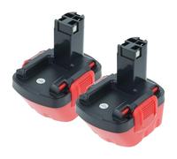 vhbw 2X batería reemplaza Bosch 2 607 335 454, 2 607 335 455, 2 607 335 430, 2 607 335 442 para, Herramienta eléctricas (1500 mAh, NiMH, 12 V)
