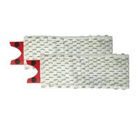 vhbw 2X Cabezal fregona Compatible con Vileda 1-2 Spray fregona - Repuesto, Microfibra, Gris/Blanco