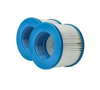 vhbw 2X Cartucho de Filtro reemplaza Arebos 4260627422975 | AR-6FK para piscina - Recambio azul blanco