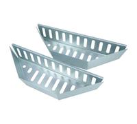 vhbw 2X Cesta para carbón Vegetal Compatible con Weber One-Touch | Master Touch barbacoas tipo bola - 38,5 x 11,8 x 7,5 cm, acero inoxidable