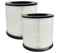 vhbw 2x filtro de aire compatible con Xiaomi Smart Air Purifier 4 Compact purificador - Filtro combi prefiltro + HEPA + carbón activo