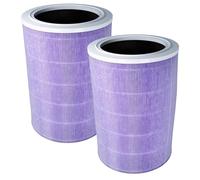 vhbw 2x Filtro HEPA compatible con Xiaomi Mi Air Purifier 2S purificador aire - Filtro de repuesto con filtro carbón activado, antibacteriano