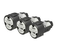 vhbw 3X batería Compatible con AEG BLL12C, BS12C2, BS12C, BSB 12C, BBH12, BBS 12C, BLL 12C, BS 12C Herramienta (2000 mAh, Li-Ion, 12 V)