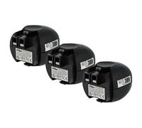 vhbw 3X batería Compatible con Metabo Powermaxx | Powergripp Flashlight, Powermaxx Basic, Powermaxx 4.8 herramienta (2100 mAh, NiMH, 4,8 V)