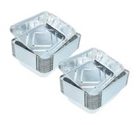 vhbw 50x Bandeja Grill Compatible con Rösle para barbacoas de Gas | De aluminio reutilizables, aluminio, 22 x 15 x 4 cm