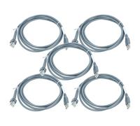 vhbw 5X Cable de Datos USB 2.0 (m) a RJ45 (m) Compatible con Honeywell Granit 1981i, 1920i escáner de código Barras - Cable, 2 m Gris
