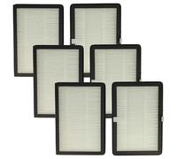 vhbw 6x filtro de partículas compatible con Rowenta Eclipse QU5030, QU5072, QU5060, QU5062 purificador, ventilador
