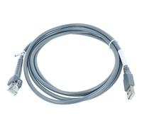 vhbw Cable de Datos USB 2.0 (m) a RJ45 (m) Compatible con Honeywell Voyager 1200g, 1400g escáner de código Barras - Cable, 2 m Gris