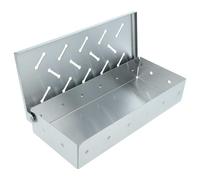vhbw Caja para ahumar Compatible con Weber Spirit Grill de Gas | grill - acero inoxidable, diseño plano 22,8 x 9,7 x 4,4 cm