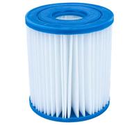 vhbw Cartucho de Filtro Compatible con Intex 28601, 28125EH | para 28201EH Metal Frame Pool piscina, bomba de filtración - Filtro de agua azul blanco