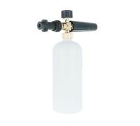 vhbw Lanzaespuma compatible con Kärcher K3, K2, K5, K4, K7, K6 hidrolimpiadora - Incl. recipiente, manguera de aspiración - Material: acero inoxidable/plástico/metal/cobre
