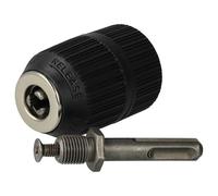 vhbw mandril de acción rápida compatible con Hikoki D13VGWUZ, D13VB3LBZ destornilladores, taladros, negro, rotación derecha/izquierda