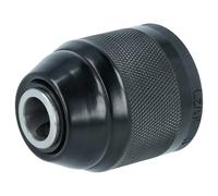 vhbw mandril de acción rápida compatible con Metabo SBE 760, SBEV 1300-2, SBEV 1100-2, SBEV 1000 destornilladores, taladros, negro, rojo