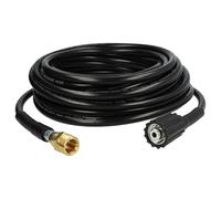vhbw Manguera de extensión 15 m compatible con Kränzle hidrolimpiador con conexión de rosca M22 x 1,5 negro