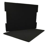 vhbw Pieza de espuma compatible con Bosch L-Boxx 102 caja de herramientas | espuma preperforada, negro