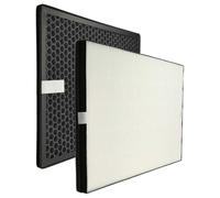vhbw Set de filtro 2 uds. compatible con Philips AC1214, AC1215, AC1217, AC1214/10 purificador de aire - filtro carbón activo, filtro Hepa