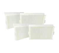 vhbw Set de filtros reemplaza Zehnder 400100091 para unidad de ventilación - Filtro de aire G4 / F7 (4 uds.), 24 x 12 x 5 cm, blanco
