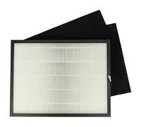 vhbw Set filtro compatible con Rowenta Intense Pure Air PU2120 - Reemplaza Rowenta XD6040FO, XD6040, H10 (2x filtro de carbón activo + 1x filtro HEPA)