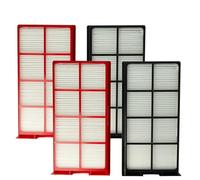 vhbw Set filtros compatible con Zehnder ComfoAir 225 | 200 unidad ventilación - G4 / F7 4 uds., 29 x 15 x 5 cm, blanco / rojo / negro