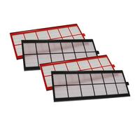 vhbw Set filtros compatible con Zehnder ComfoAir 350 unidad ventilación | G4 / F7 4 uds., 50 x 17 x 1 cm, blanco / rojo / negro