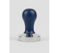 VIA CREMA Tamper de café Tamper, portafiltros, prensador de café, fabricado en Italia, accesorio para cafetera (Blue Marina, 53 mm)