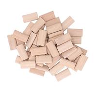 ViaGasaFamido 50PCS Domino Tenon Beech Wood Dowel Stopper Beech Insertion Dowel Block Punta de Madera Maciza para la Elaboración de Muebles de Carpintería Conector de Empalme(8x22x40MM)