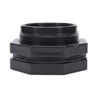ViaGasaFamido Conector de Tanque de Agua de PVC Resistente, Accesorio de Mamparo de 3 Pulgadas para Cubos de Lluvia y Piscinas, 1 Unidad