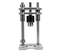 ViaGasaFamido Guía de Broca Portátil, Accesorio de Prensa de Taladro con Ranura en V para Perforación Precisa en Carpintería, Aluminio 6061