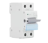 ViaGasaFamido Interruptor Transferencia Automática NLZ1-125 1P | 230V ATS Doble, Carcasa PC Retardante Llama, Enclavamiento Un Lado, Contactos Aleación Plata, Protección Sobrecargas