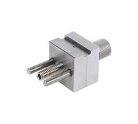 ViaGasaFamido Mini Tornillo de Banco de Precisión, Pequeño Tornillo de Banco, Apertura de 20 Mm, Mini de de Acero Inoxidable con Perilla de Ajuste Rápido y Base de Silicona para