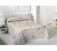 VIALMAN Colcha Bouti Ligera Sofia 20 para Cama Individual de 90 cm | Colcha Cama 90 | Tamaño Colcha 180 x 270 cm, Color Beige