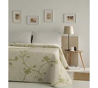 VIALMAN Colcha Bouti Ligera Sofia 20 para Cama Individual de 90 cm | Colcha Cama 90 | Tamaño Colcha 180 x 270 cm, Color Verde
