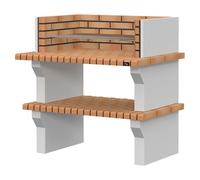 Viana Barbacoa de obra (An x Pr x Al: 117,5 x 80 x 116 cm, Superficie parrilla: 89 x 50 cm)