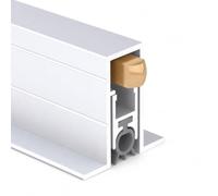 Viaoragiosa Burlete Automatico Puertas Burlete,Empotrado Bloqueador de Ruido para Puerta,Burlete Puerta automático Oculto bajo Puerta,Resistente al Vientos,Que Bloquea Polvo,La Luz Los Roedores