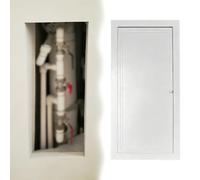 Vibeo Trampilla Pladur Panel Metálico de Acceso Alto para Orificio en la Pared, Puerta de Acceso para Tuberías con Manija, Taquilla de Inspección de Techo Empotrada(14x30in(35.6x76.2cm))