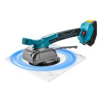 Vibrador de azulejos profesional para sistema Makita de 18 V, fuerza de sujeción de 100 kg, ventosa de 13 cm, velocidad de 5 niveles, ideal para cerámica, piedra natural y cristal (30-260 cm