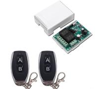Vibsky Interruptor de control remoto inalámbrico de 433 MHz 2 canales DC5V-30V RF módulo receptor luces de Navidad iluminación interior del maletero del coche