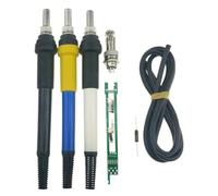Vibsky Mango de soldador 907 a T12 V21S STM32 OLED estación digital, compacto para kit de metal plástico con agarre ergonómico, trabajo de reparación de soldadura, color azul
