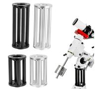 Vibsky Trípode elevador de aluminio ligero de 200 mm y 300 mm para telescopio ecuatorial EQ3 EQ5, accesorio plateado