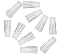 VICASKY 10 Piezas Tiradores Transparentes Borla Pom, Fácil Instalación | Pieza de Repuesto para Persianas de Ventana, Mejora el Agarre, Uso en Cortinas y Hogares