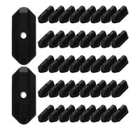 VICASKY 150 Unidades Fijaciones para Cubierta Espacio de 5,5mm, ABS Negro | Sistema de Clips Ocultos, para Deck y Suelo Composite Exterior, Alta Durabilidad, Firmeza Estable