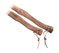 VICASKY 2 Piezas Mango de Madera Curvo Corto Mango de Repuesto Versátil para Hachuela con Orificio para Colgar Herramientas de Jardinería