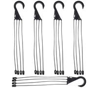 VICASKY 5 Piezas Gancho de Plástico para Macetas Colgantes, Negro | Soporte Resistente para Balcones y Oficinas, Carga Estable, Accesorio de Jardín, Colgador Práctico