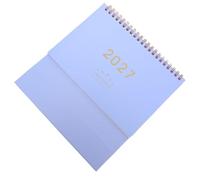 VICASKY Calendario de Sobremesa 2026-2027 de Pie, Papel Púrpura | Diseño Minimalista y Moderno, Uso en Casa u Oficina, Formato de Mesa con Visibilidad Clara