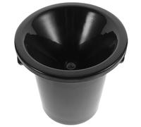 VICASKY Escupidera Cubo para Almacenar Cubitos de Hielo Negra para Cata de Vinos de Plástico Diseño Grueso y Boca Ancha de 3l Adecuado para Bares y Fiestas