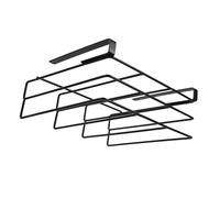 VICASKY Estante para Tablas de Cortar de Doble Capa, Acero Inoxidable Negro | Montaje sin Taladro, Gran Formato Compatible, Ahorro de Espacio en Cocina
