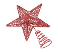 VICASKY Estrella Tridimensional de Cinco Puntas para Árbol de Navidad, Rojo